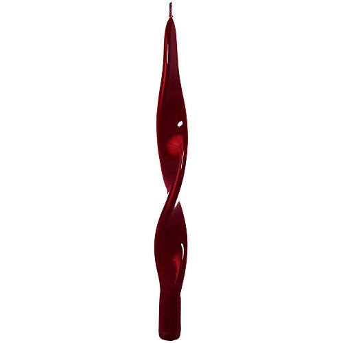 Mercury Candela Fiamma Lucida (2,2x29cm) CHRISTMAS Bordeaux 69391