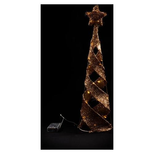 Mercury Cono (D16 H60 cm) CHRISTMAS 30 luci - LED Oro 81618