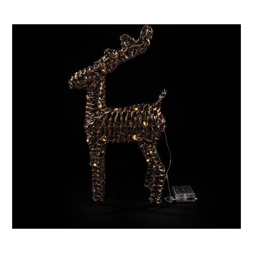 Mercury Renna Oro (L25 P10 H45 cm) (1pz) CHRISTMAS 30 luci - LED 81199