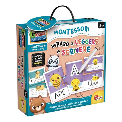 Lisciani Gioco educativo Imparo a Leggere e Scrivere MONTESSORI 100460