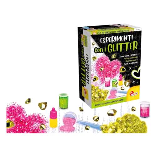 Lisciani Gioco educativo Scienza Pocket Esperimenti con I Glitter I'M A GENIUS Assortito 100194