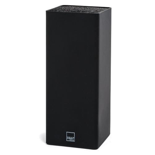 H&H Ceppo per coltelli Nero (10x10x23cm) 8557600