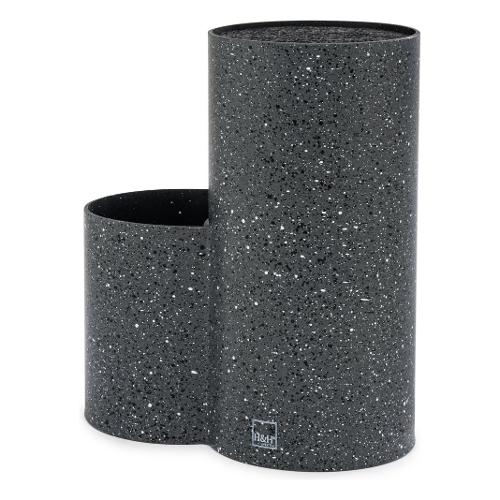 H&H Ceppo per coltelli con porta mestoli Grigio granito (19x10,5x22cm) 8557700