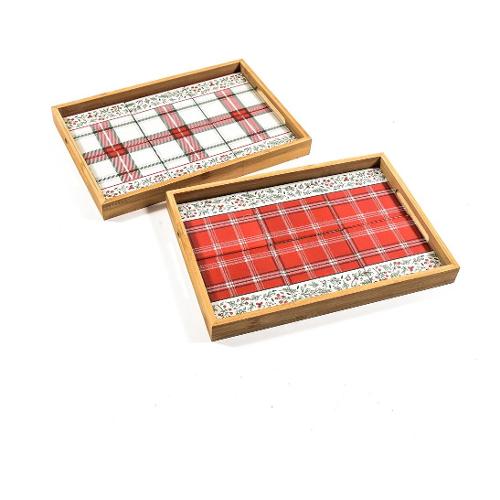 Mercury Vassoio natalizio Bamboo (32x22cm) CHRISTMAS Assortito 64345