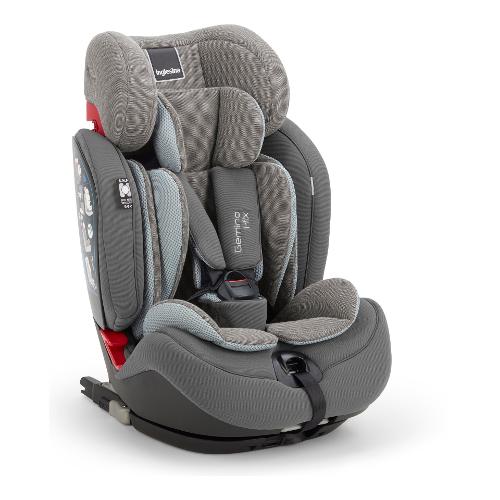 Inglesina Cartesio I-Size Seggiolino Auto Reclinabile 100-150 cm Stone Grey  da 3 a 12 Anni