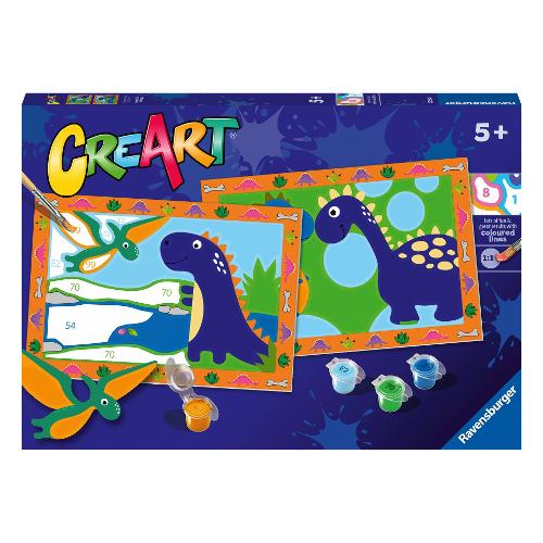 Gioco creativo CREART JUNIOR 2 Tavole Dinosauri 23554