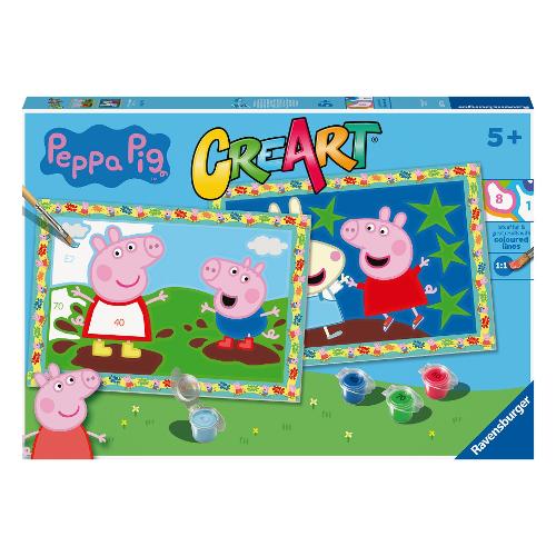 Ravensburger Set per dipingere 2 Tavole Peppa Pig CREART JUNIOR 23570