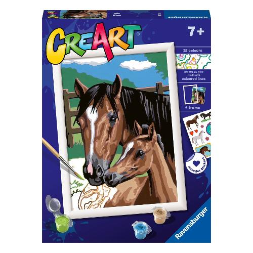 Ravensburger Set per dipingere Cavalli Al Pascolo CREART 23573