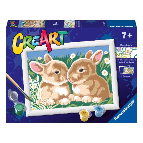 Ravensburger Set per dipingere Teneri Coniglietti CREART 23563