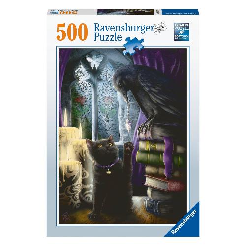 Ravensburger Puzzle 500 pz Gatto e Corvo 6a+ (36x49cm) 16987