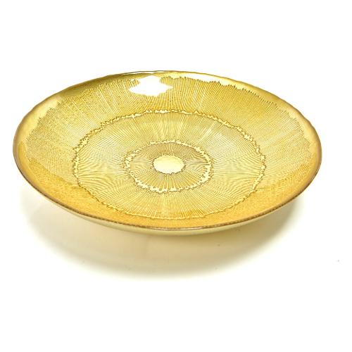 Mercury Centro tavola Vetro (30x6cm) LINES Oro 97374