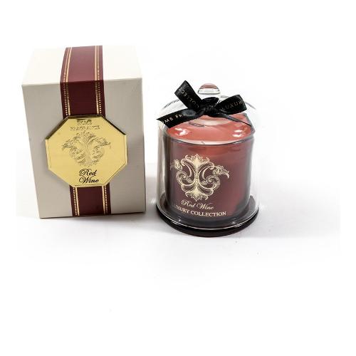 Candela profumata Red Wine LUXURY COLLECTION Con Campana di Vetro Rosso  85171