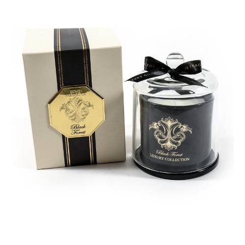 Mercury Candela profumata Black Forest (11,5x14,5cm) Campana vetro LUXURY COLLECTION Nero 85584