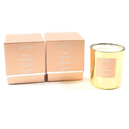 Mercury Candela profumata (9,6x11,6cm) Sparlke Gold in Vetro PURA N.361 Assortito 81589