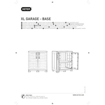 XL GARAGE Alto Armadio plastica Nero L 90 cm Mobile KIT