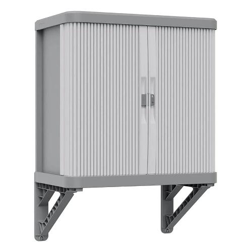 Terry ROLLING SPACE Wallcab Armadio plastica 1 Anta scorrevole Grigio chiaro e scuro (60cm) Mobile KIT