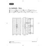 XL GARAGE Alto Armadio plastica Nero L 90 cm Mobile KIT