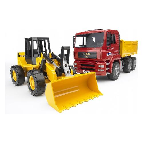 MAN Set Dumper Camion e Ruspa 1:16 02752