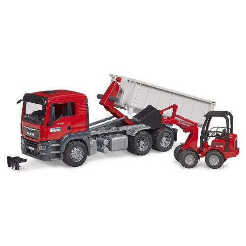 MAN Camion Tgs con Container e Ruspa Schaeffer 1:16 03767