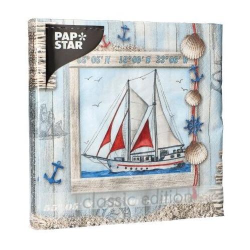 Pap Star Set tovaglioli monouso 20pz 3 Veli Sailor CLASSIC 88549