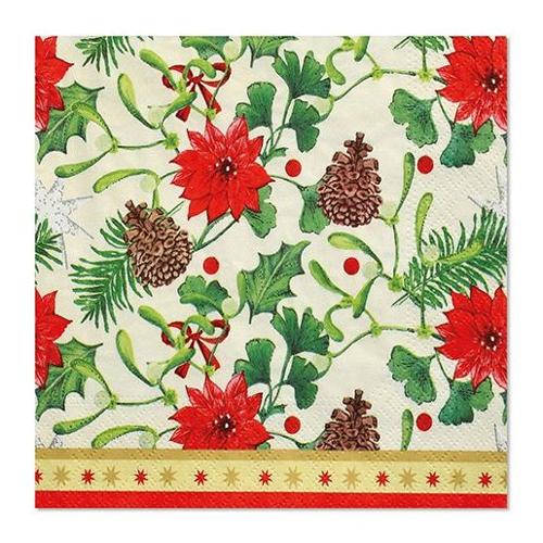 Pap Star Set tovaglioli monouso 100pz 3 Veli Winterly CHRISTMAS 88686