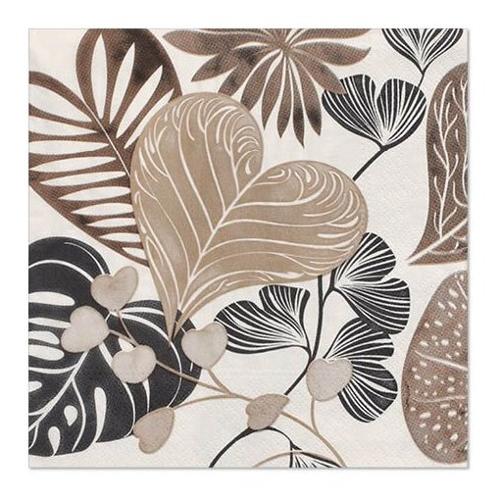 Pap Star Set tovaglioli monouso 20pz 3 Veli Silky Fronds CLASSIC 89049