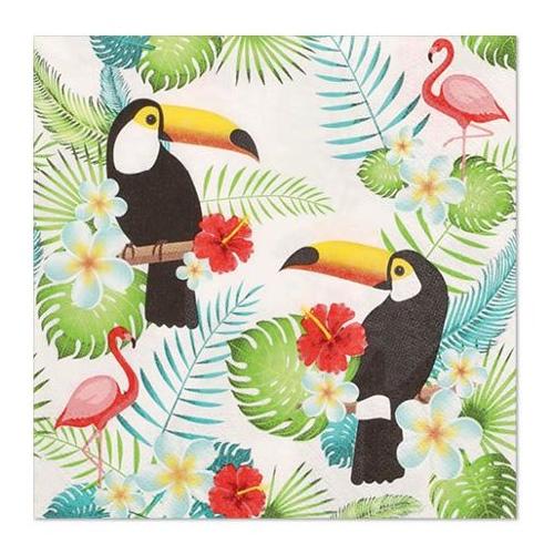 Pap Star Set tovaglioli monouso 20pz 3 Veli Toucans CLASSIC 89038