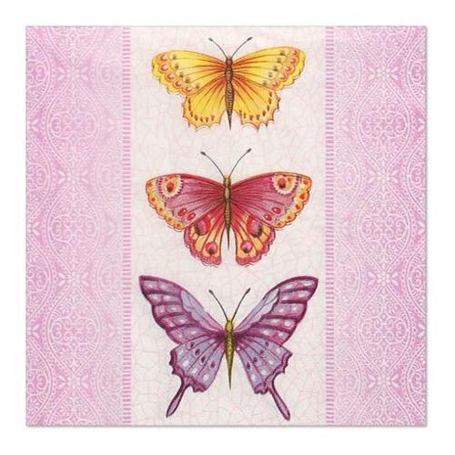 Pap Star Set tovaglioli monouso 20pz 3 Veli Gentle Butterflies CLASSIC 89054
