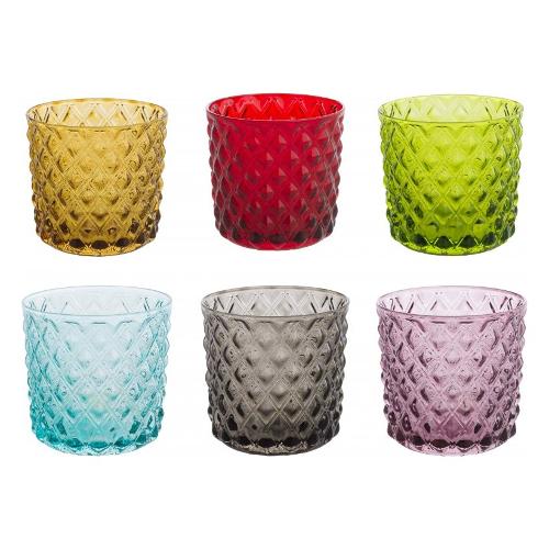 Brandani Set bicchieri Acqua 6 pz ROMBI Multicolor assortito 53536