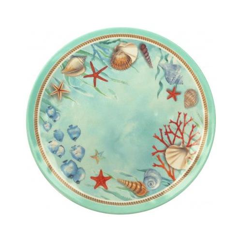 Brandani Piatto frutta Melamina (21,5cm) REEF Azzurro 51972