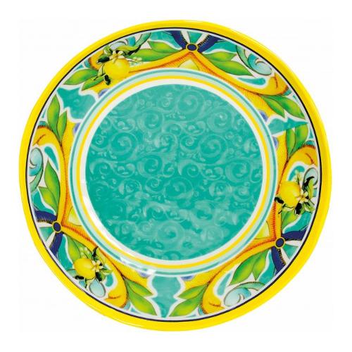 Brandani Piatto fondo Plastica (21,5cm) CITRUS Blu e Verde 52960