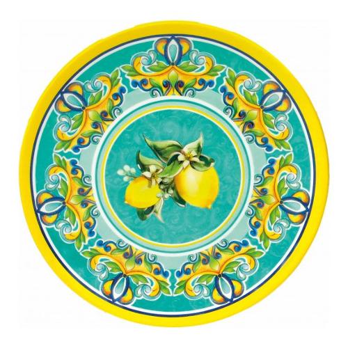 Brandani Piatto frutta Plastica (21,5cm) CITRUS Blu e Verde 52961