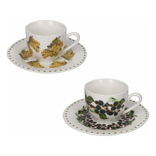 Brandani Set tazzine caffè con piatto 2 pz (90ml) PRIMIZIE Uva 52684