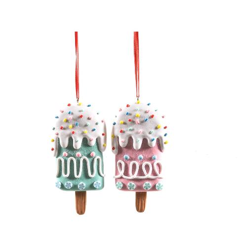 Mercury Decoro Pendaglio Argilla Morbida Gelato Assortito (5,5x1,5x12 cm) 68013