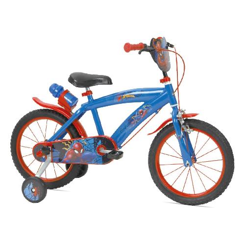 Mandelli Mountain Bike ( 1 vel ) 16" MARVEL SPIDERMAN Con Rotelle Acciaio Blu e Rosso 120165115
