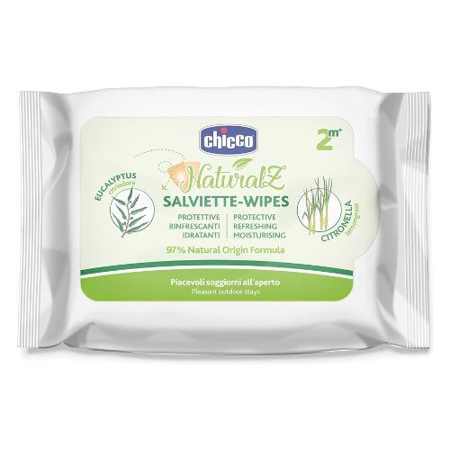 Chicco Antizanzare salviettine monouso tripla azione 20 pz NATURALZ 00011599000000