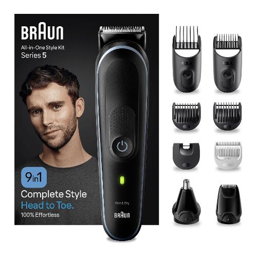 Regolabarba ALL IN ONE TRIMMER 5 9In1 Styling Kit Black e Blue MGK5411