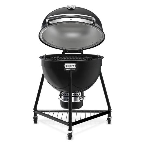 Weber Barbecue Carbonella Kamado E6 con griglia, forno SUMMIT Nero 18201004