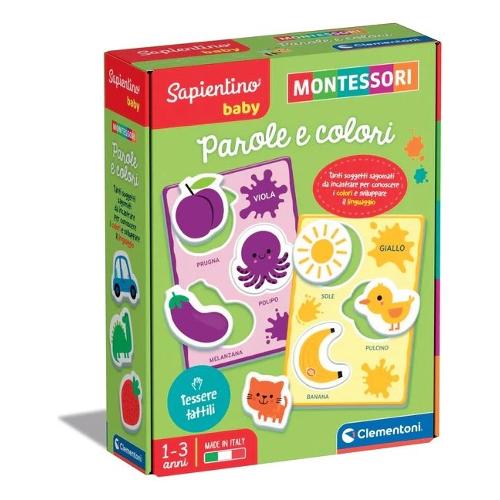 Clementoni Gioco educativo Parole e Colori SAPIENTINO BABY MONTESSORI 16404
