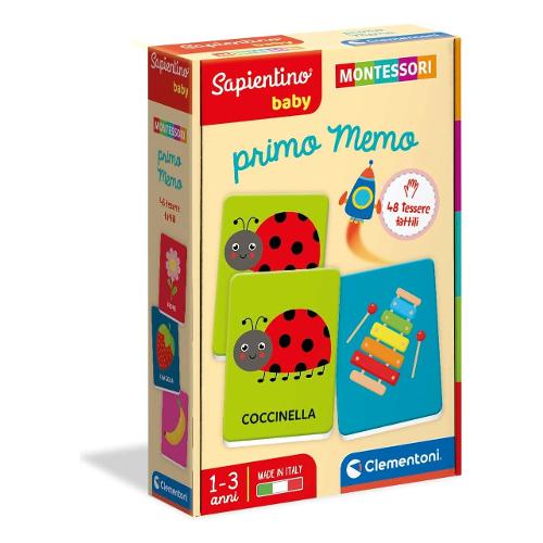 Clementoni Gioco educativo Primo Memo SAPIENTINO BABY MONTESSORI 16432