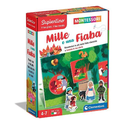 Clementoni Gioco educativo Mille e Una Fiaba 4-7a SAPIENTINO BABY MONTESSORI 16423
