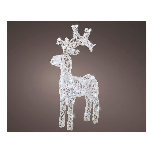 Kaemingk Decoro LUMINEO Renna Acrilico (36,5x12x61 cm) nr 50 luci 491442