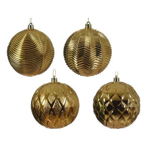 CONFEZIONE 6 PIGNE DECORATIVE ALBERO DI NATALE ORO GOLD AMICASA