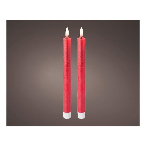 Kaemingk Set candele led 2 pz LUMINEO Red 480027
