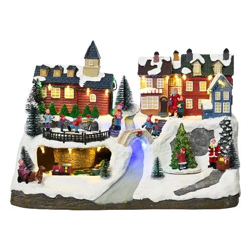 Kaemingk Paesaggio con Ruscello Luci e Musica (38x27x25,5 cm) 487236