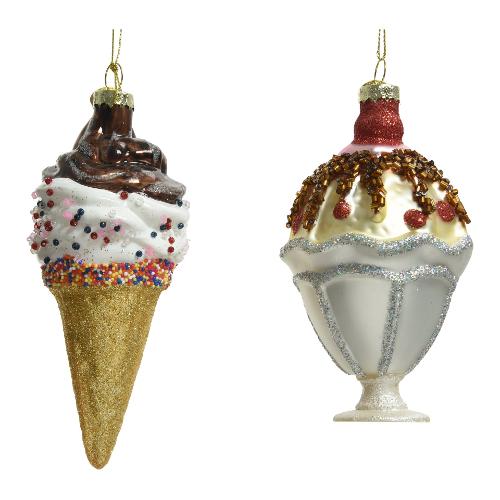 Kaemingk Gelato (6cm) Assortito Vetro 120383