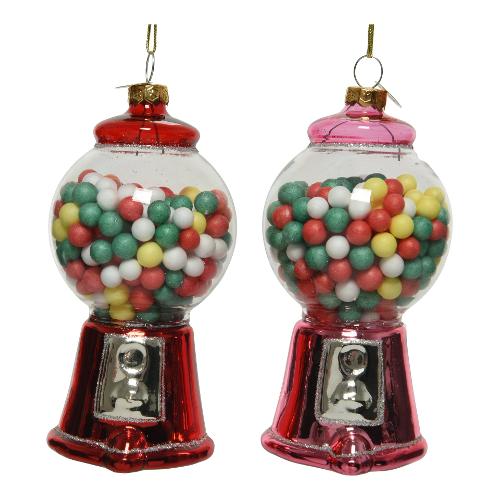 Kaemingk Addobbo albero Vetro Distributore caramelle Assortito 120740 (6,2x10,5cm)