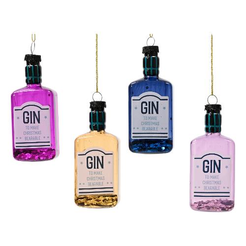 Kaemingk Bottiglia gin (4,6x3,2x11cm) Assortito Vetro 120900