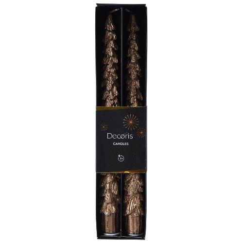 Kaemingk Set candele 2 pz Alberello (26cm) Marrone 215683