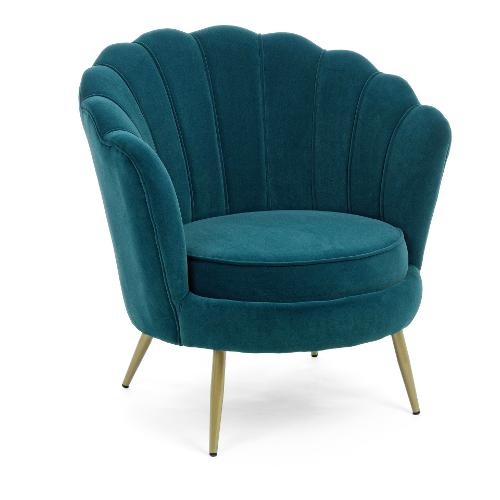 Bizzotto GILIOLA Poltrona Blu pavone